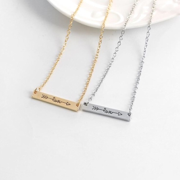 💓💗Love Bar Necklace ❤️💜 - Picture 2 of 3